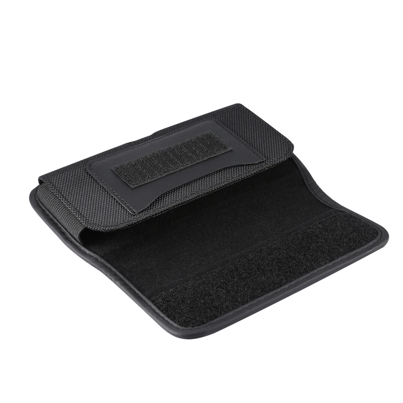 Leather Phone Pouch with Belt Clip - Fits 4.7-7.2 inch Smartphones - Oxford Cloth Waist Bag