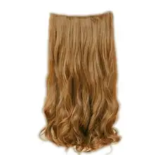 5 клипов в 60 см женские длинные вьющиеся волнистые волосы для наращивания на всю голову Топ JS11