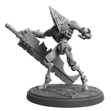 

56mm 38mm Resin Model Kits Alien Triangular Head Figure Unpainted No Color RW-045