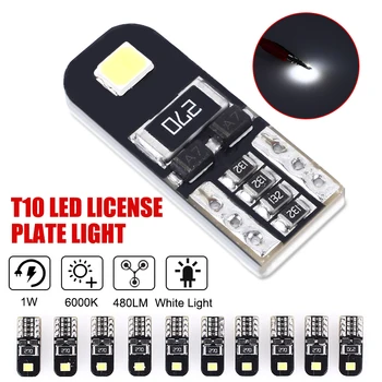 

Vehemo 10PCS Accessories LED License Plate Light Replacement Number Plate Light Bright White License Plate Light Automobile