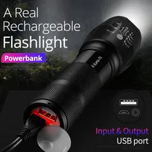 SHENYU мощный перезаряжаемый светодиодный мини фонарик USB зарядное