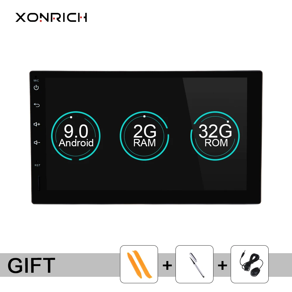 2 din Android 9.0Car Radio Head Unit For Nissan Xtrail Note Qashqai Almera Universal Multimedia Audio GPS DVDNavigation stereo2G |