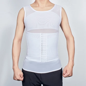 

Men's Slimming Shaper Posture Vest Male Belly Abdomen for Corrector Compression Body Building Fat Burn Chest Tummy Shirt Corset
