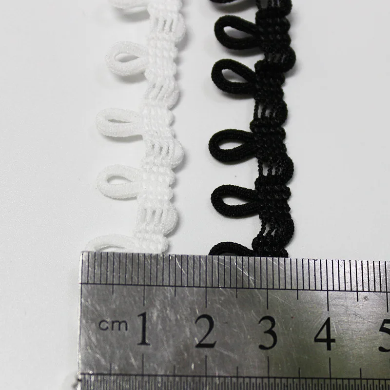 lace ribbon lace garment accessories lace sewing supplies lace accessories lace sewing accessories clothing accessories Elastic Button Loops Trimming Collar Extenders 1.4cm 5yards