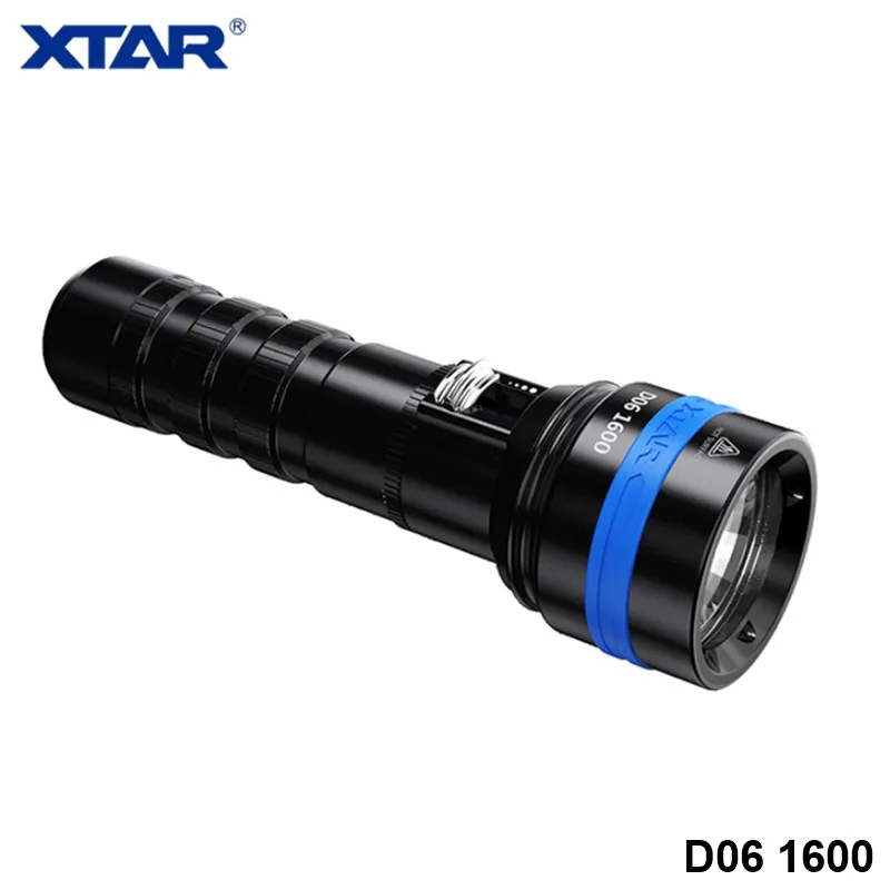 Магнитный скользящий переключатель Xtar D06 подводный фонарик для фотографии Cree XHP35
