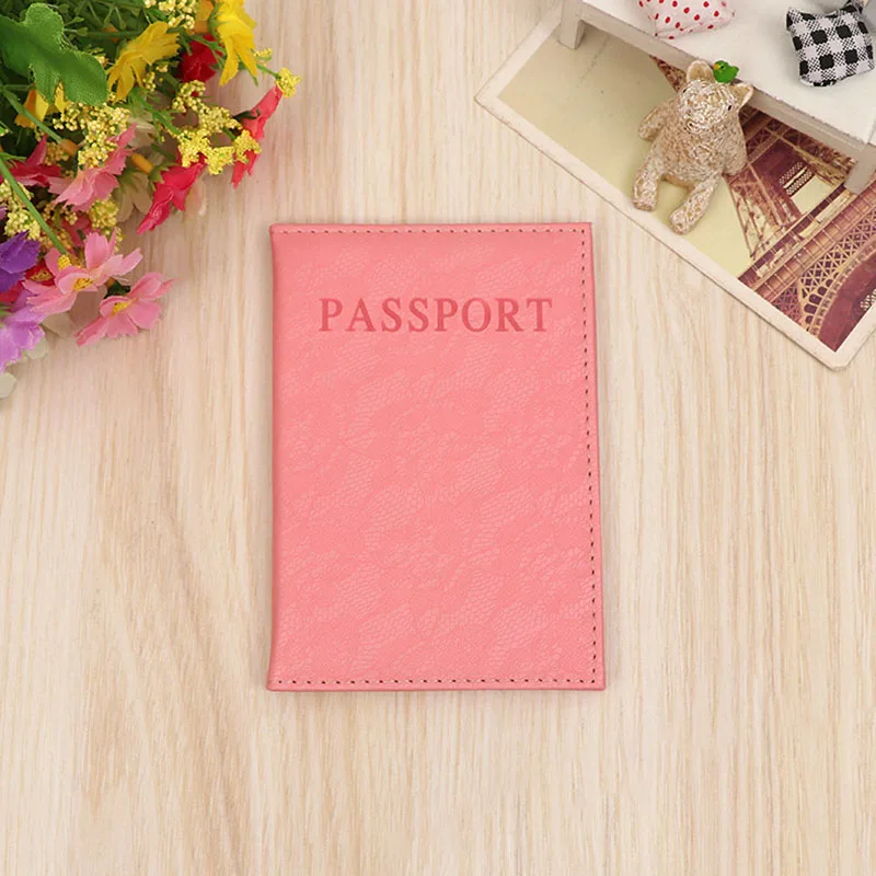 Pink Роскошная элегантная женская Обложка для паспорта розовый мир Универсальный дорожный отделения для паспорта и билетов Обложка на паспорт Чехол для паспорта - Цвет: Pink