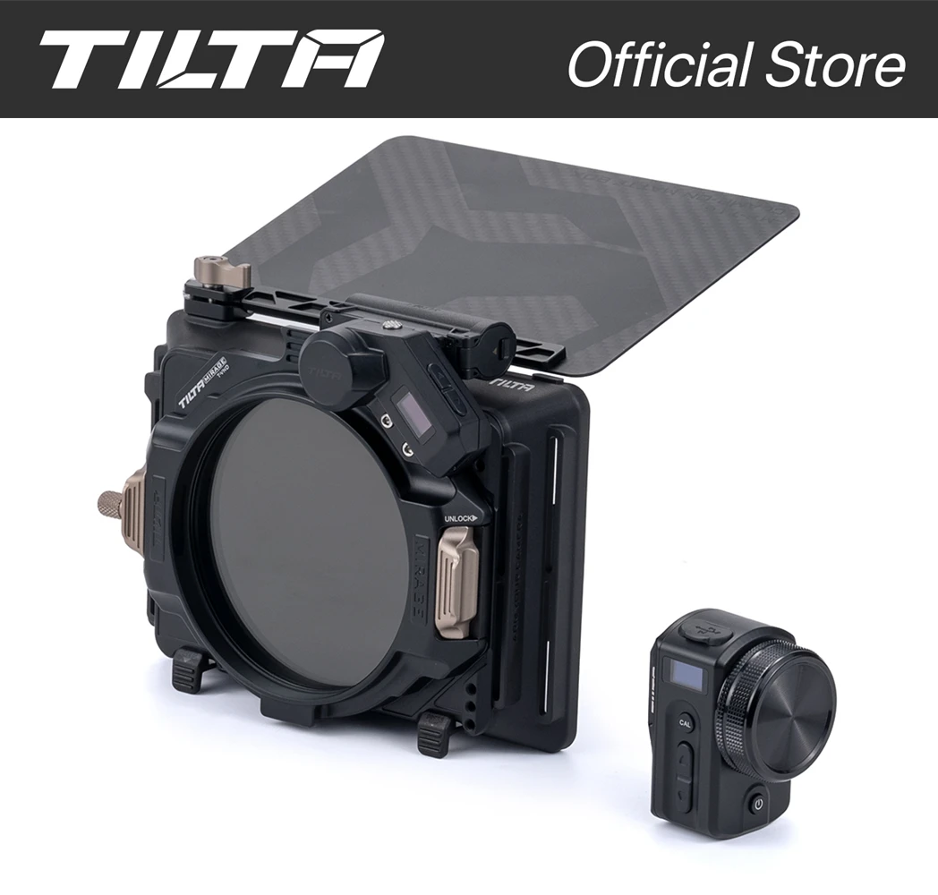 TILTA MB-T16-A 4x5.65" Mirage Matte Box Mirage Motorized VND Kit A Filter Frame Mirage Matte Box for DSLR/Mirrorless Camera 