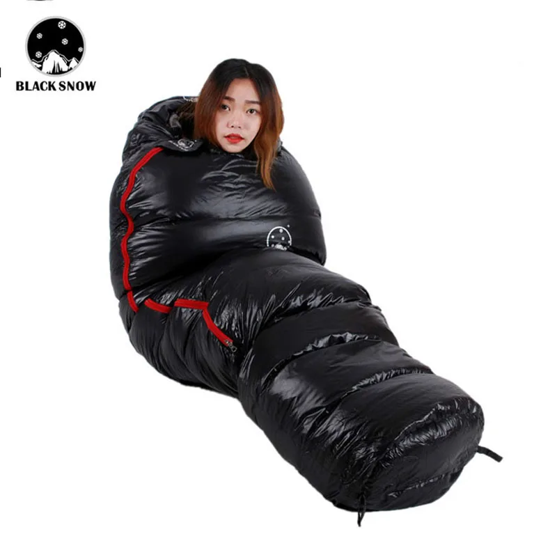 BLACKSNOW Winter Thermal outdoor camping mummies soft goose down sleeping bag liner portable single sleeping pad ultralight warm 2