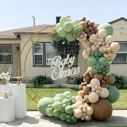 Globos Retro para decoración de bodas, Globos de aire de aguacate verde, caramelo, café, para fiesta de cumpleaños, 5/10/18 pulgadas
