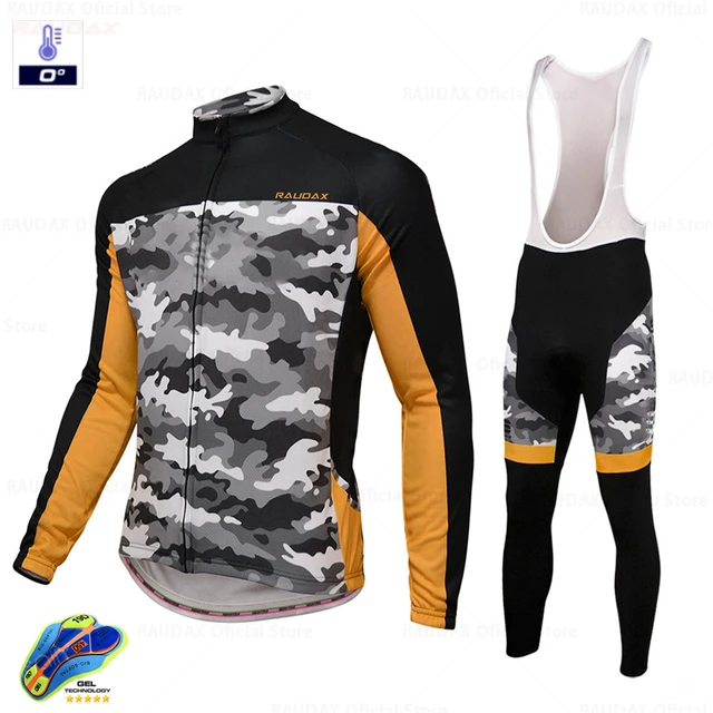 US $16.98 2020Pro Team WinterThermalFleece Cycling Clothes Men Jersey Set Outdoor Riding Bike MTB Cycling Clo
