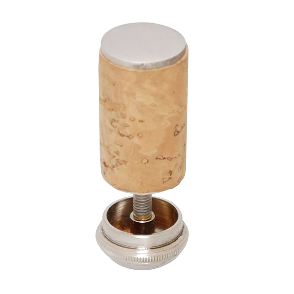 

1PCS High Quality Flute Stopper Cap Brass Screw Stopper Set with Cork Butt Surface Silver Plated Woodwind Instrument Accessories