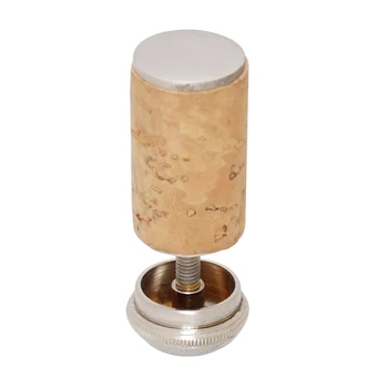 

New Flute Stopper Cap Brass Screw Screw Stopper Set with Cork Butt Surface Silver Plated Woodwind Instrument Accessories