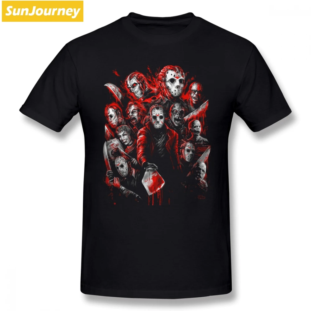 

Horror Jason Men T Shirt Popular Leisure 5xl 5xl 5xl O-Neck Cotton Short Sleeve Men's Clothes