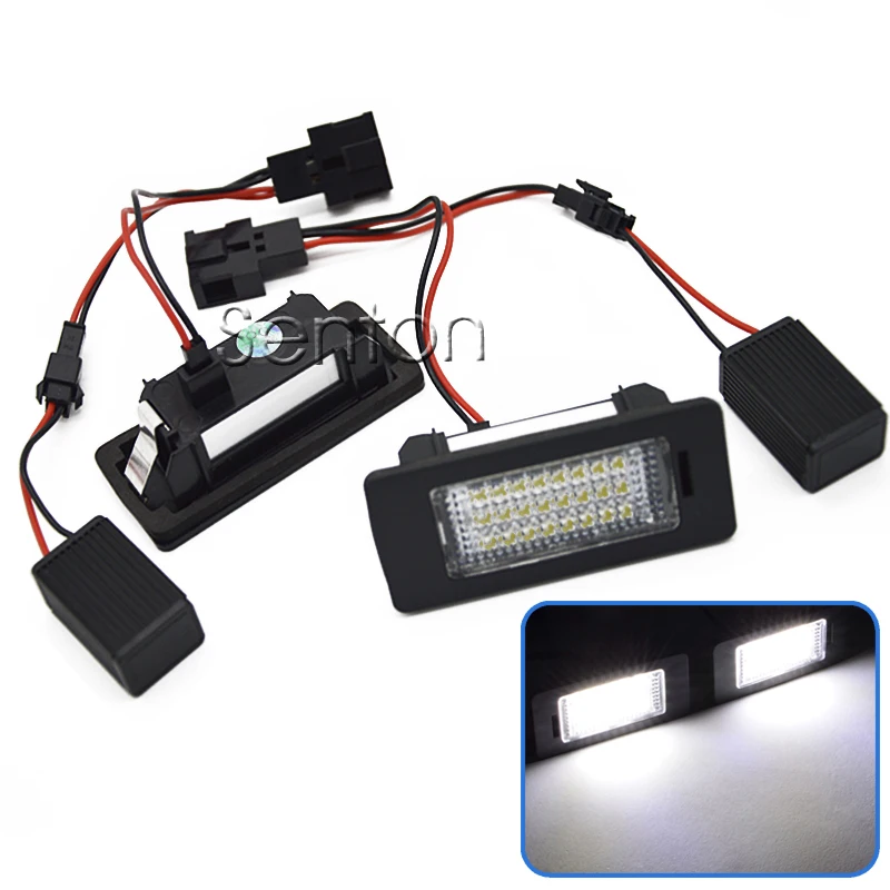 2 шт. Canbus светодиодный номерной знак светильник 12V SMD3528 для Audi Q5 2010 A4 4D/5D(B8) S5/A5 TT 2009 ~