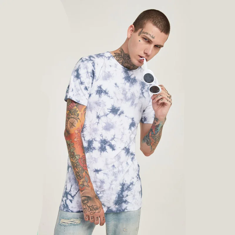 

Men's Round Neck Turtleneck Printed Cotton Short Sleeve T- shirt man fashion high quality man tees