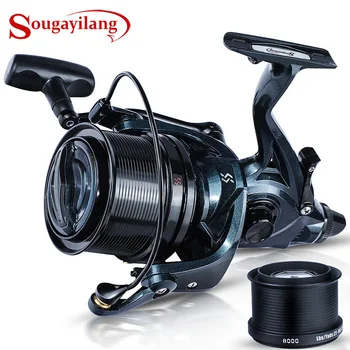 BEST PRICE ❤️ Sougayilang DYD9000 10000 12000 Distant Wheel Metal Spinning Fishing Reel 4.6:1 13+1BB Fishing Reel with Free Spool Fishing Reel - discount item 48% OFF Sports & Entertainment