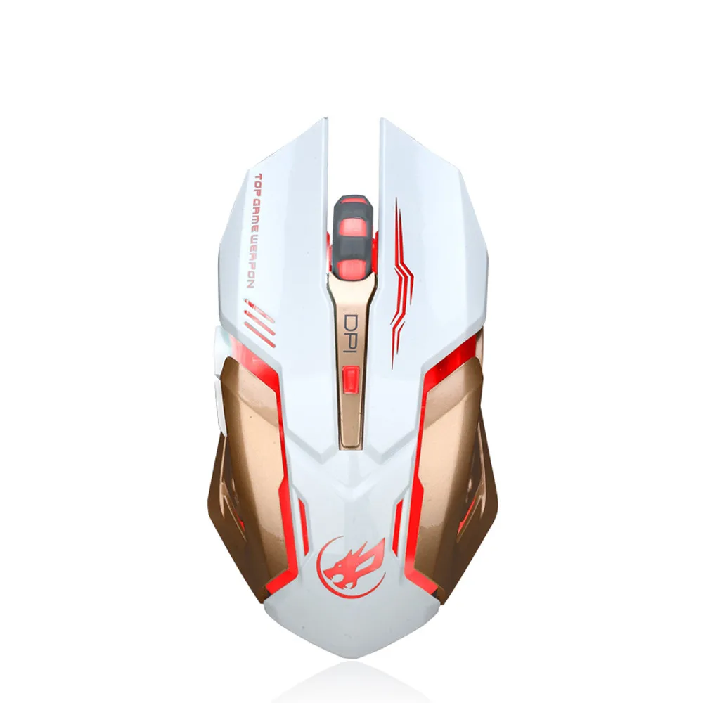 Rechargeable T1 Wireless Silent LED Backlit USB Optical Ergonomic Gaming Mouse