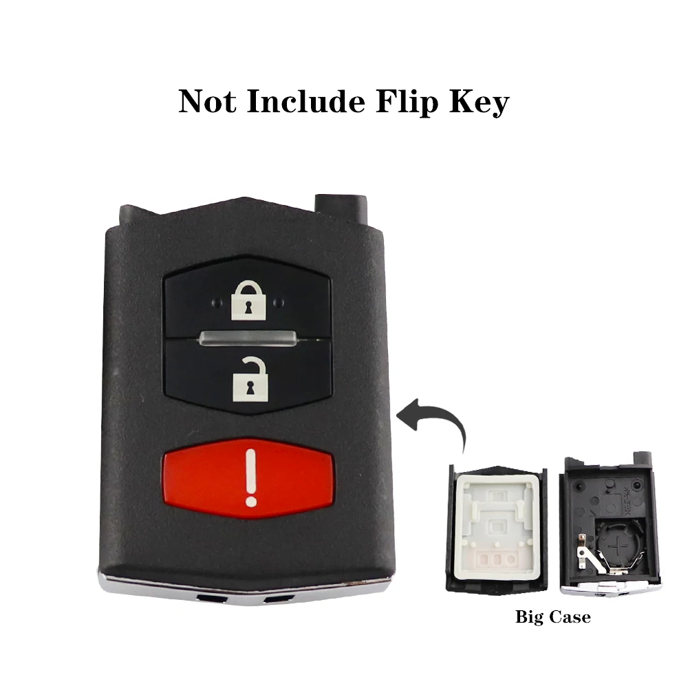 Premium YIQIXIN Flip Key Fob Shell for Mazda – Durable Remote Key Case