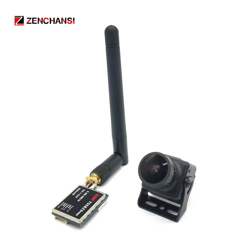 Kit FPV complet : émetteur TS5823 Pro, caméra 1200TVL et antenne, idéal pour drone RC.