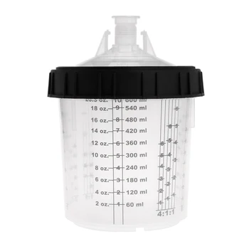 

Paint Mixing Cup PPS Type H/O Quick Cup Hard Cup Inner Cup Lids 600ml Spray Gun Drop Ship Support