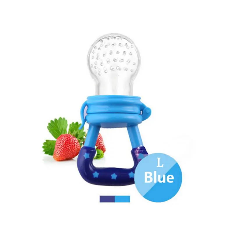 Безопасно, для ребенка Нетоксичная пищевая добавка фруктовая Фидер детская соска свежая фруктовая пищевая добавка для кормления ребенка соска - Цвет: Blue L