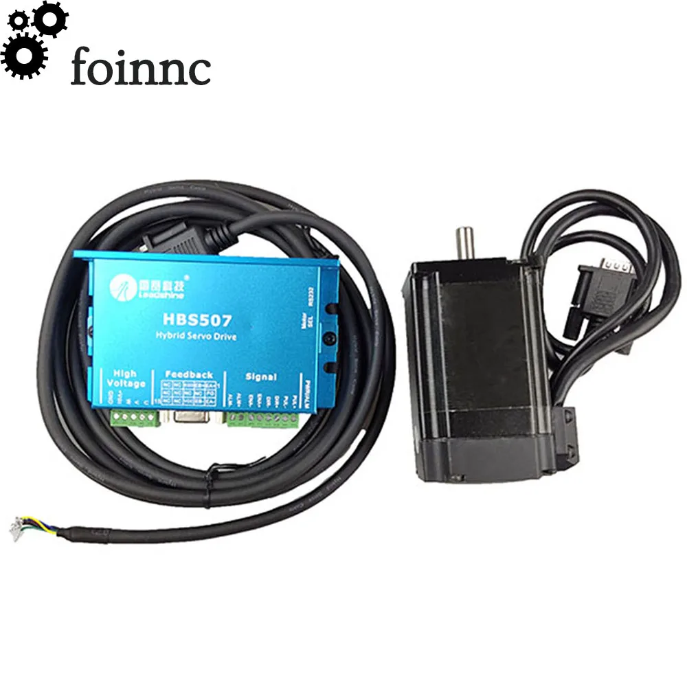 Cloudray Leadshine nema23 трехфазный Гибридный Серводвигатель 2.2нм крутящий момент HBS57 + 573HBM20
