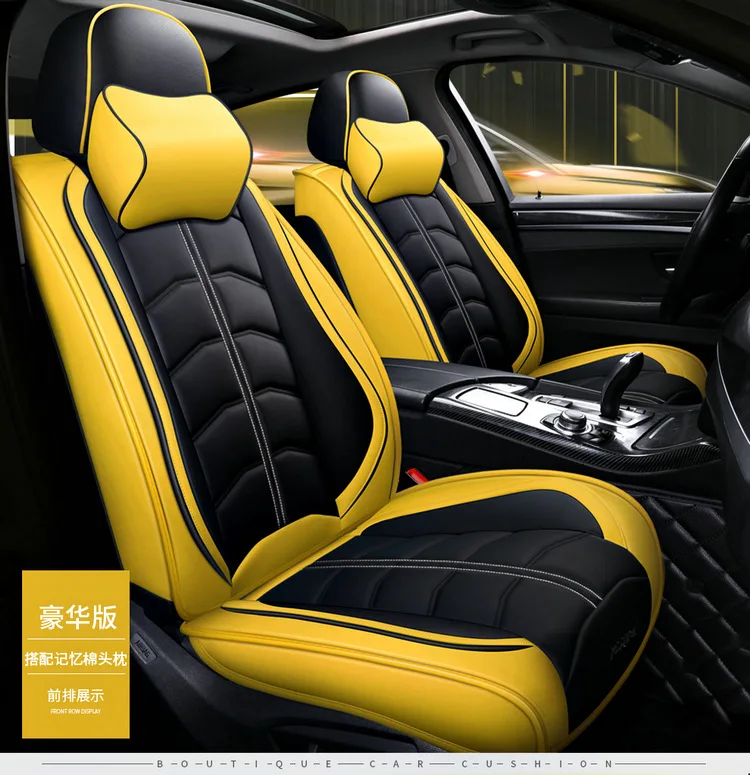 Кожаный чехол для сиденья автомобиля kia sportage rio 3/4 ceed sorento soul niro k2 k3 k5 stonic venga spectra stinger carens seat