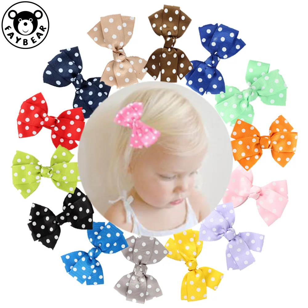 

Children Hairpin Circle Point Whorl Ribbon Bow Baby Bows Girl Hair Clips Accessories Decorate Hair Pins Kids
