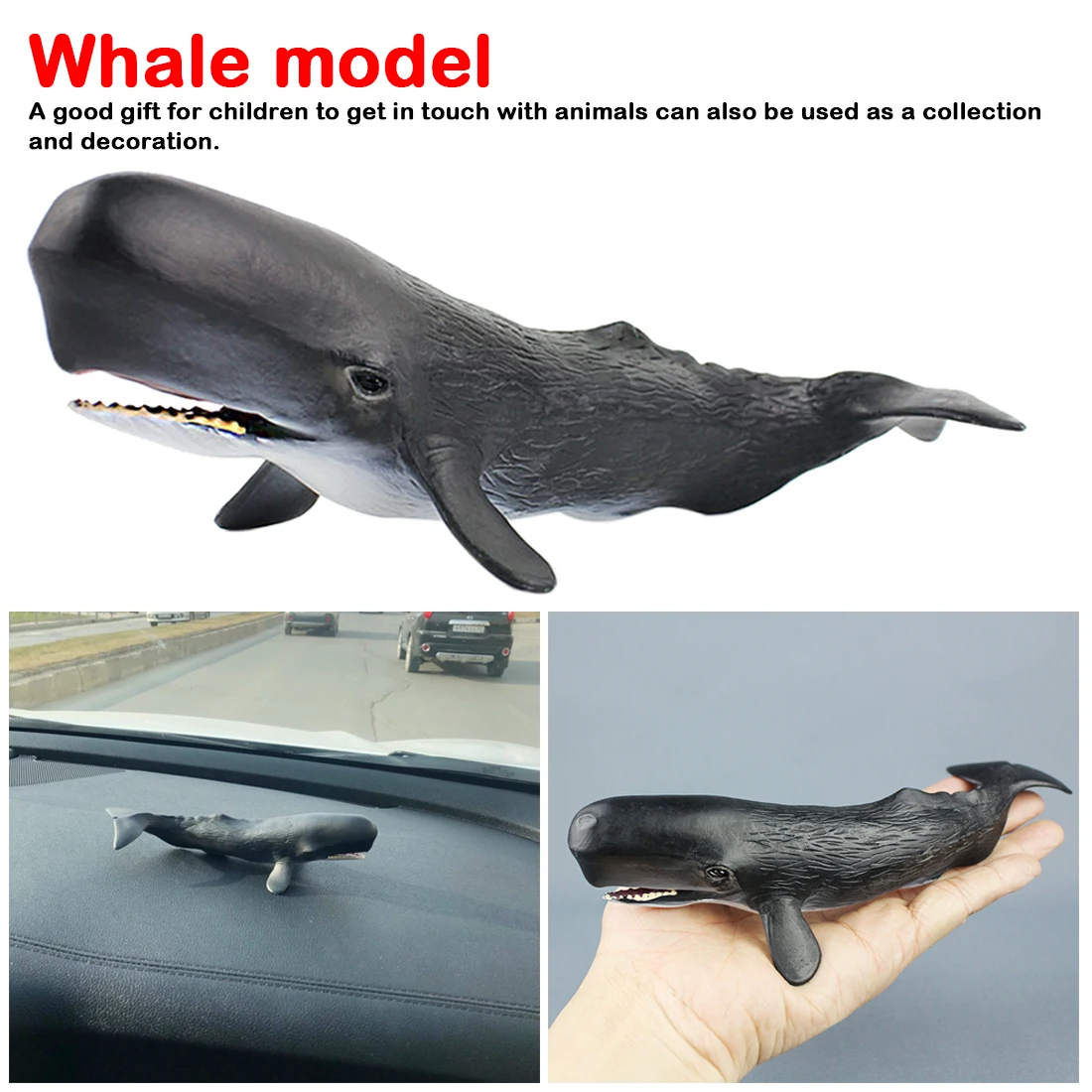 

Shark Whale Model Figures Sea Life Animal Simulation Humpback Blue whale Toy Gifts