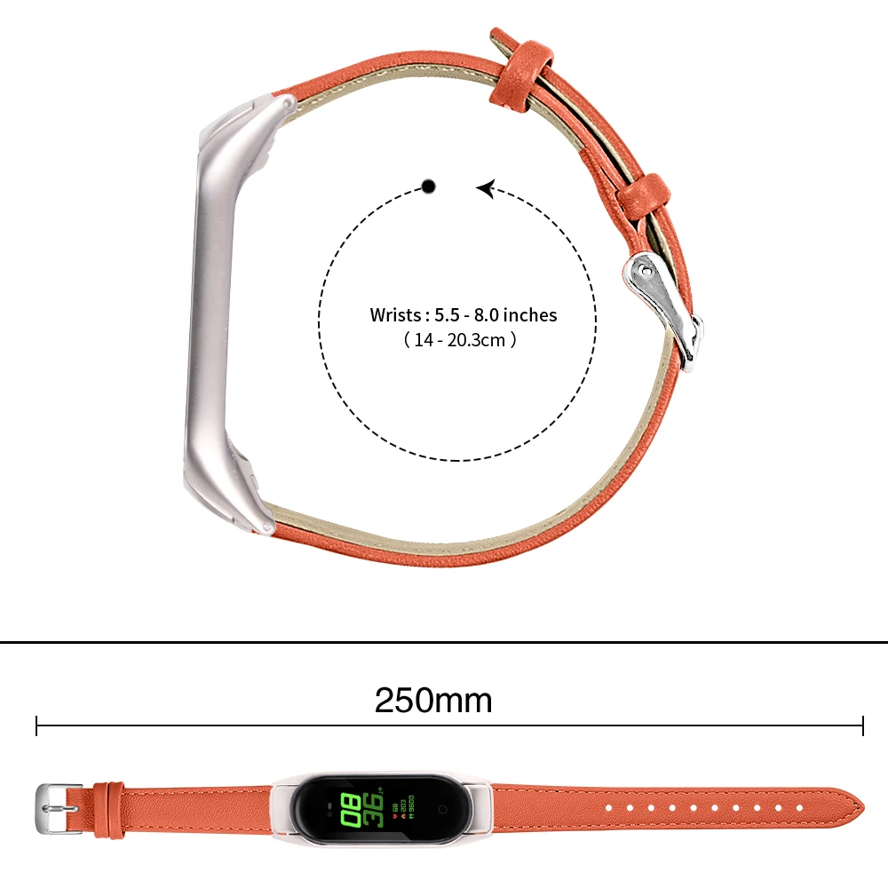 Joyozy кожаные Смарт часы ремешок для xiaomi mi band 4/3 Замена многоцветный часов Band