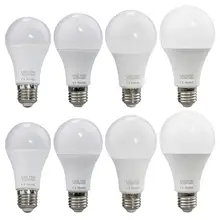 E27 Светодиодный светильник 220-240 в 12 Вт 15 Вт 18 Вт 20 Вт энергосберегающий свет для внутреннего освещения белый/теплый пластик+ алюминиевая лампочка