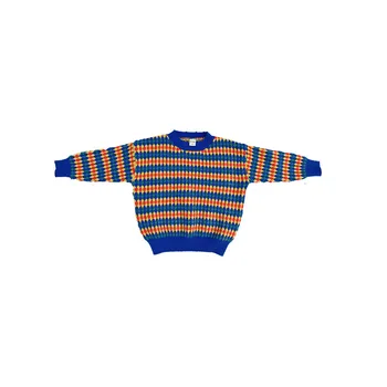 

Boys Sweaters New O-Neck Baby Stripe Pullover Knit Sweater Kids Cotton Clothes Autumn Winter Children Christmas Sweaters Casual