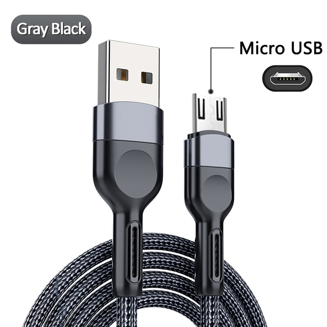 Micro USB Cable Fast Charging For Redmi 6 7 7A Note 4 5 Mobile Phone Microusb USB Cable For Samsung S7 Micro USB Cable
