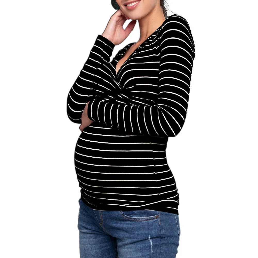 Одежда для женщин Сплошной цвет одежда для кормления грудью досуг одежда для кормящих мода для кормящих мам одежда Футболка с коротким рукавом для кормящих мам