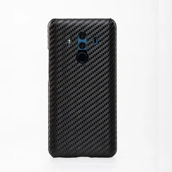 

Carbon Fiber Grain Phone Cases For Huawei P10 P20 P30 Mate 9 10 20 Pro lite Case Genuine Leathe Cover For Honor 7a 8X 9 10 lite
