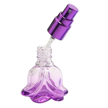 

6ml Rose Travel Portable Spray Perfume Atomizer Glass Refillable Bottle Scent Pump Empty Bottle Cosmetic Containers