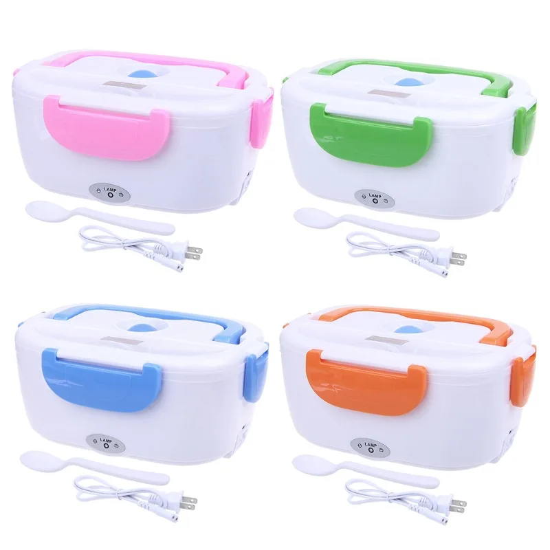 

Electric Heated Lunch Box Portable 220V Bento Boxes Food Heater Rice Cooker Container Warmer Dinnerware Set for Home Office