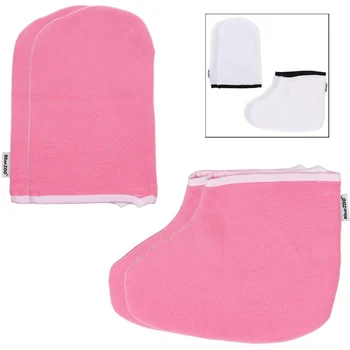 

Women Wax Work Gloves Booties Wax Bath Hand Treatment Mitts Foot Spa Cover Paraffin Wax Warmer Insulated Mitts