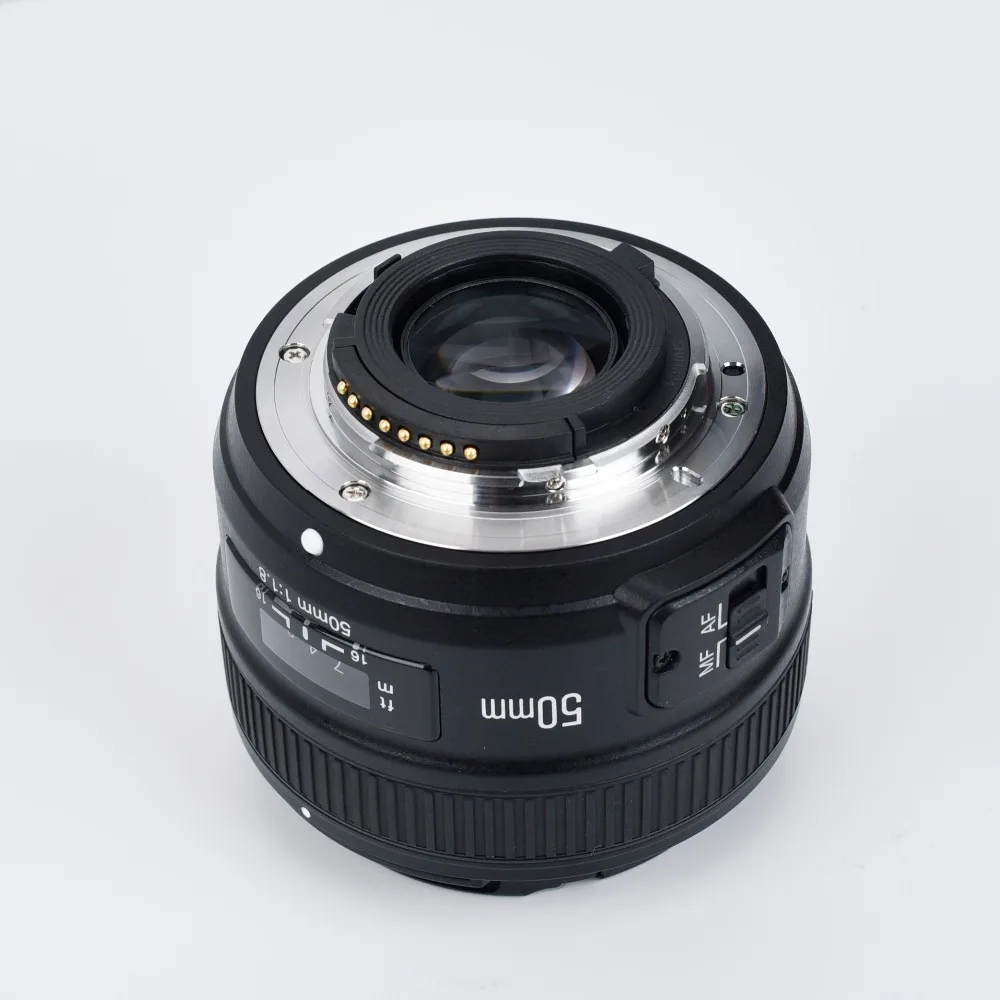 Объектив YONGNUO YN50mm F1.8 с большой апертурой и автофокусом для Nikon D3000 D3100 D3200 D3300 D5000 D5100 D5200 D5300 DSLR