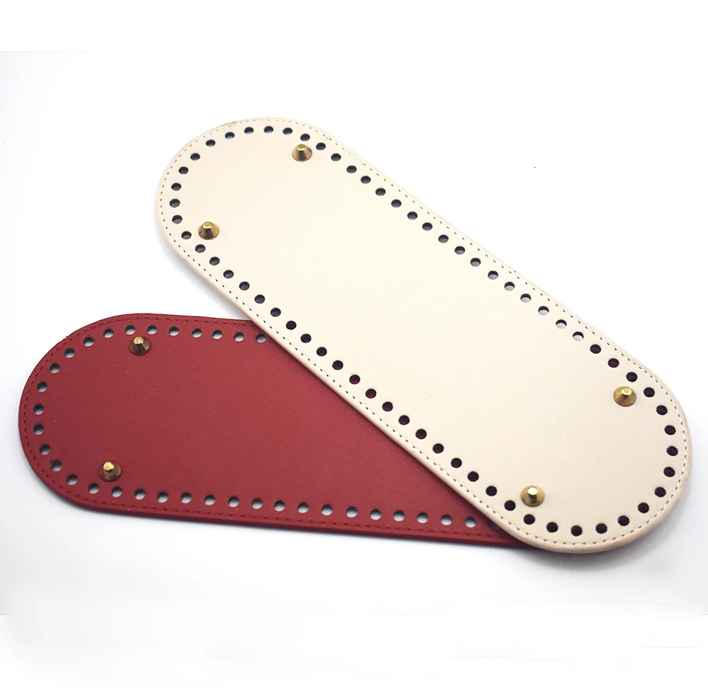Купить 30x10cm Bag Bottom Oval Leather Bottoms with Holes Accessories DIY Part Glossy for Handbag Crossbody Messenger Bags  Багаж и сумки | Детали и аксессуары для сумок (32983742459)
