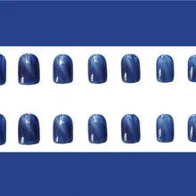 494-shen синий Кошачий глаз одежда Маникюр готовой Продукт xin niang kuan кончик для ногтей поддельные ногти патч Маникюр