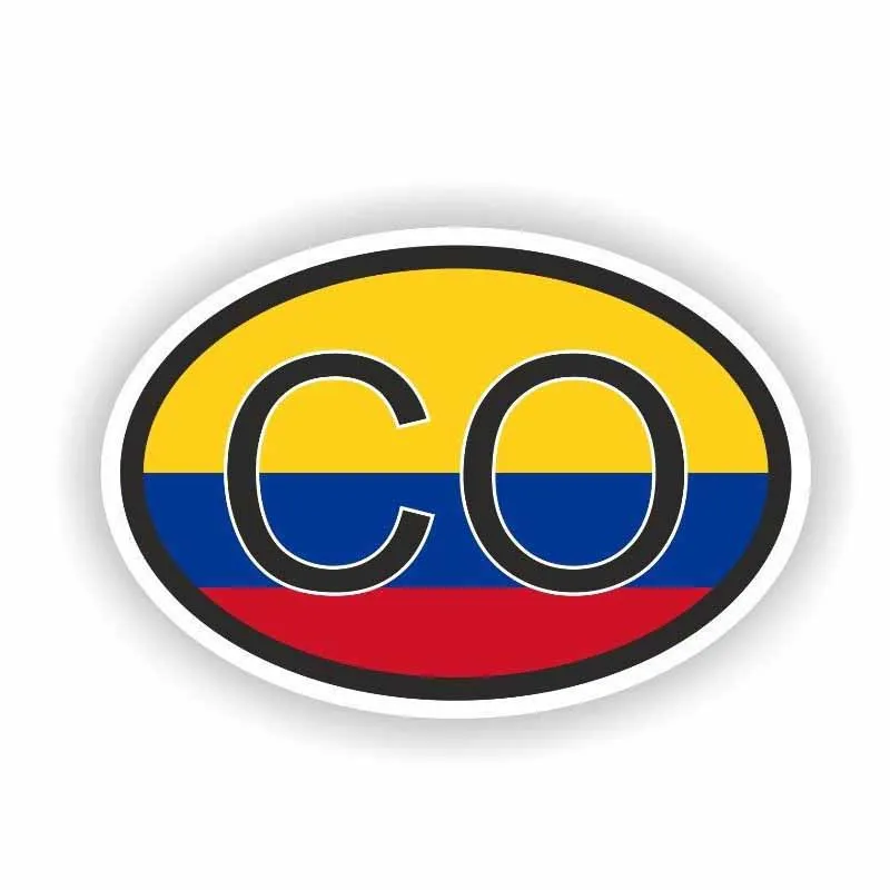 Креативные автомобильные стикеры Flag COLOMBIA CO Pvc 15 см X 10 автомобильный Стайлинг
