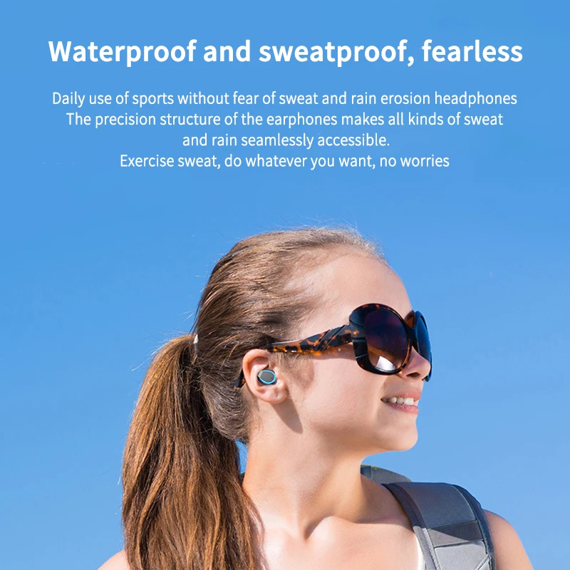 F9 TWS Беспроводной наушники светодиодный Дисплей 8D стерео гарнитура Bluetooth с микрофоном с 2000 мА/ч, Мощность банк гарнитура Спорт