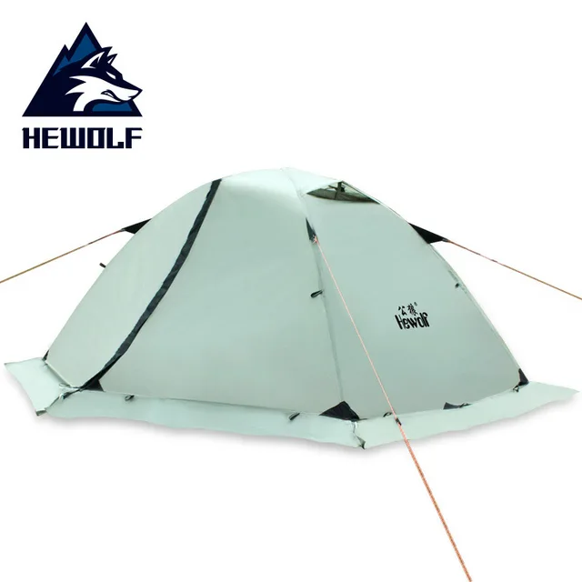 Hewolf Outdoor Professional Double-layer Tent Wild Snow Mountain Camping Equipment Multi-Person Ultra-light Snow Skirt Tent 1