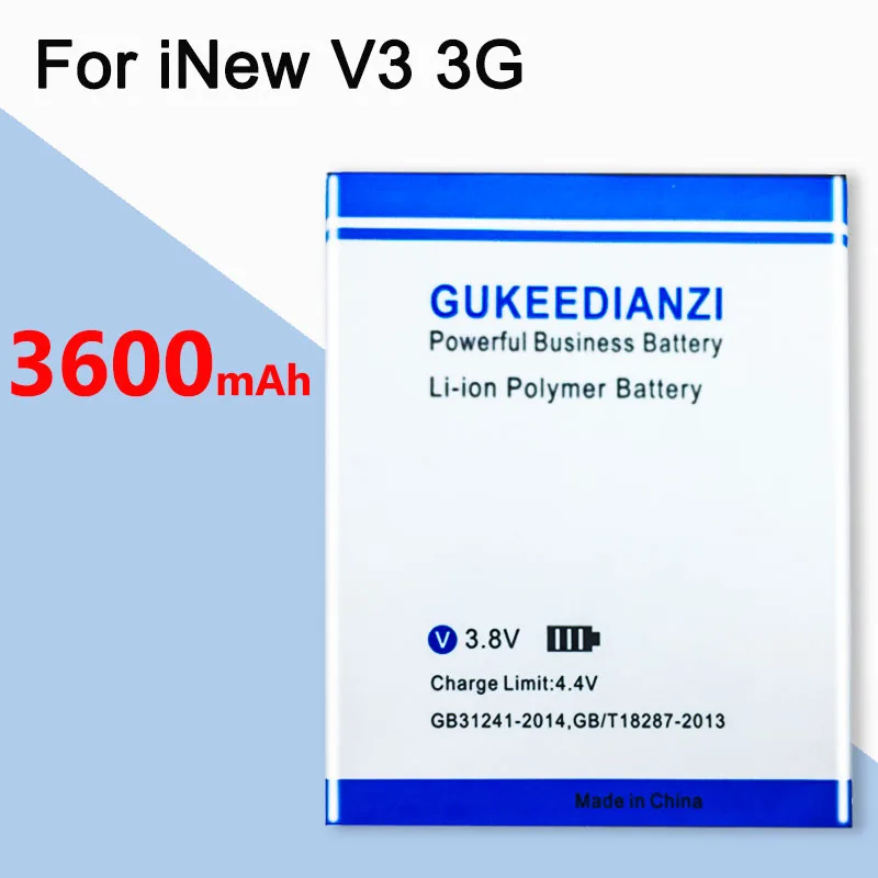 GUKEEDIANZI HD355871AR/355571PLV 3600 мА/ч, Батарея для iNew V3 3g смартфон запасная батарея для мобильного телефона