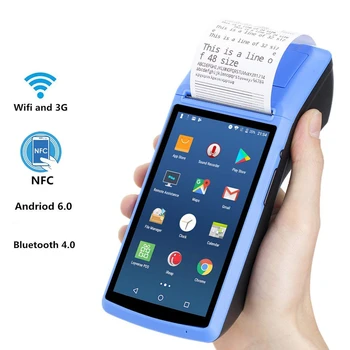 

JEPOD Android POS Terminal Touch Screen Pos System Android 6.0 Portable PDA Support wifi bluetooth GPS 58mm Printer