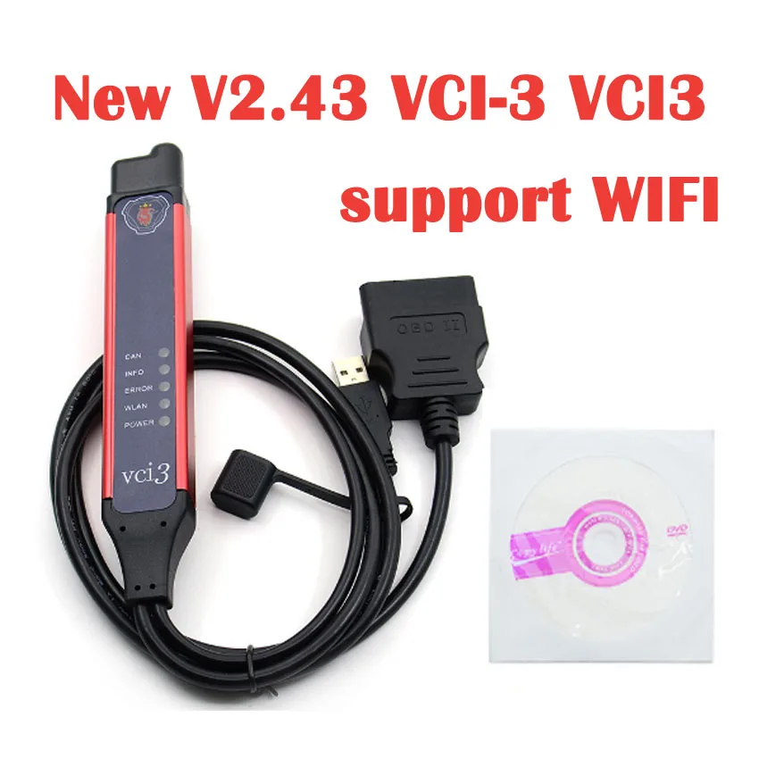 Последняя V2.43 VCI 3 VCI3 сканер поддерживает WI FI для грузовика Scania грузовых