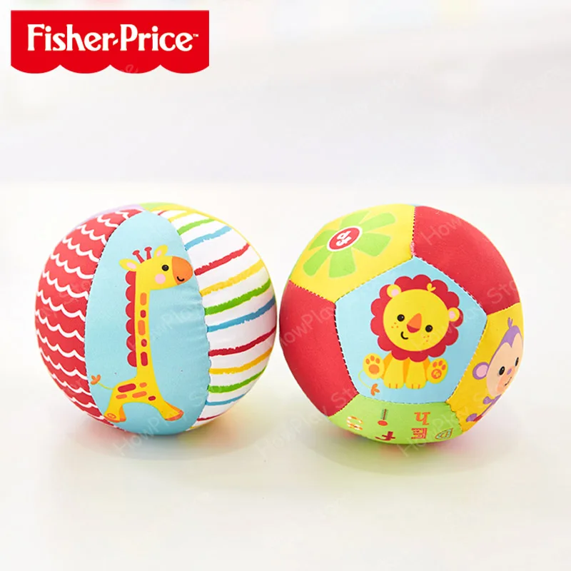 Fisher-Price детские игрушечные мячи, когнитивные мячи, Детские мячи для рук, детские погремушки, детский мяч, детские развивающие игрушки для детей