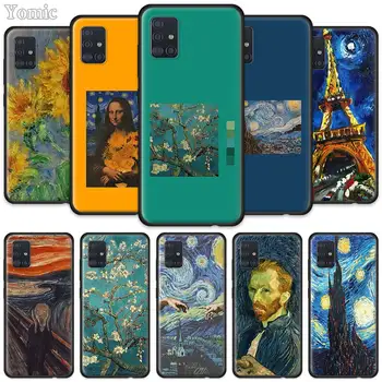 

Van Gogh Art TPU Case for Samsung Galaxy A51 A71 A20e A30s A40 A50 A70 S20 S10 Plus Note 10 Lite Black Silicone Soft Phone Cover
