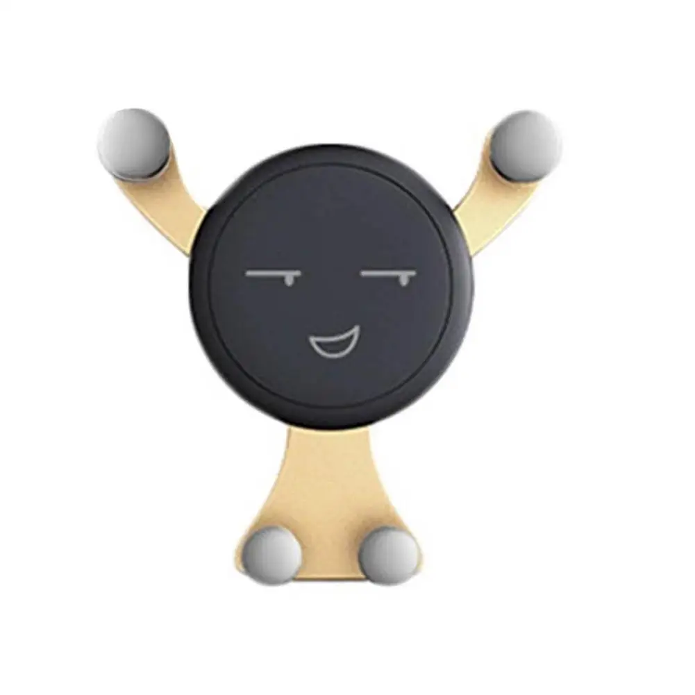 Универсальный автомобильный держатель Panda Smile Face для мобильного телефона, крепление на вентиляционное отверстие Y формы, Гравитационный стенд, держатель для телефона gps